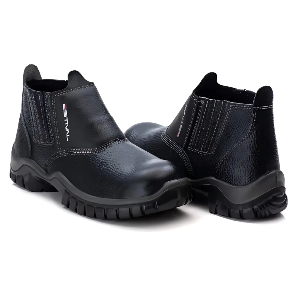 Bota Work Preto Com Elástico WO10011S1 Estival - Image 4
